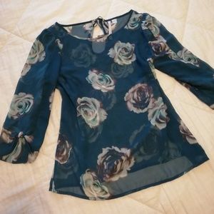 Lauren Conrad Floral Blouse